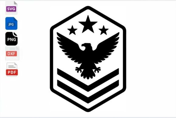 Download Eagle Emblem SVG Military Rank Badge - Badge Collection