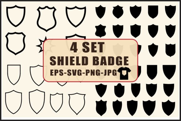 Download Minimalist Shield Badge SVG Bundle - Badge Collection