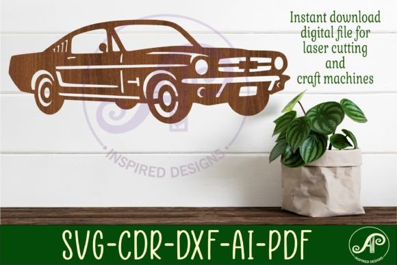 Download Classic Car Wall Sign Design 4, SVG File - Classic Collection