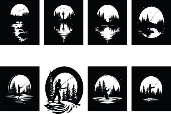 Download Vintage American Fishing Emblems - Emblems Collection