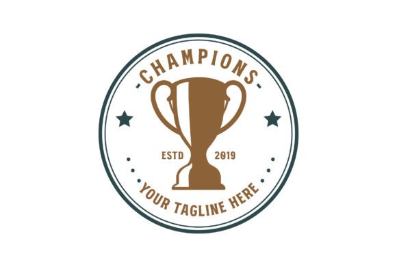 Download Champion Trophy Cup Badge Emblem Label - Badge Collection