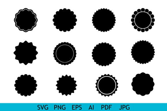 Download Scalloped Badge Seal Icon Collection - Badge Collection